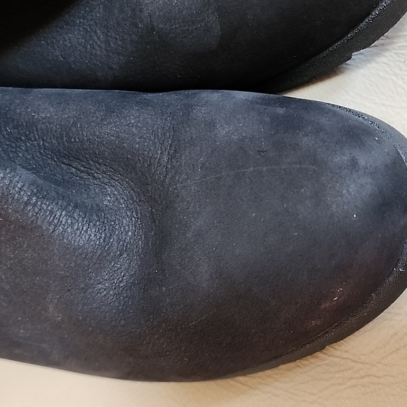 UGG Womens Indra Waterproof Black Wedge Ankle Boots Size 10 Preowned - Picture 4 of 14